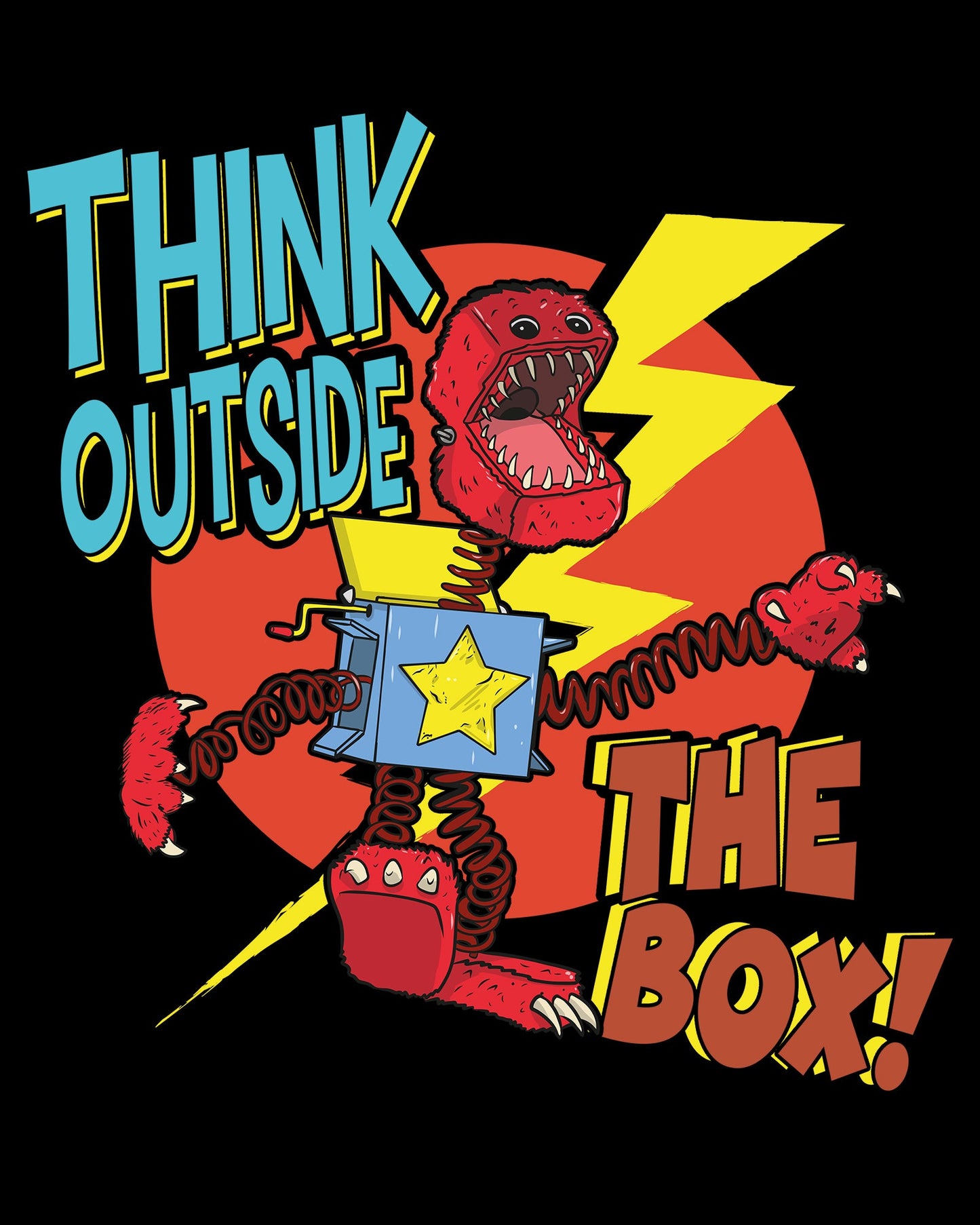 Boxy Boo Think Outside The Box Long Sleeve Tee