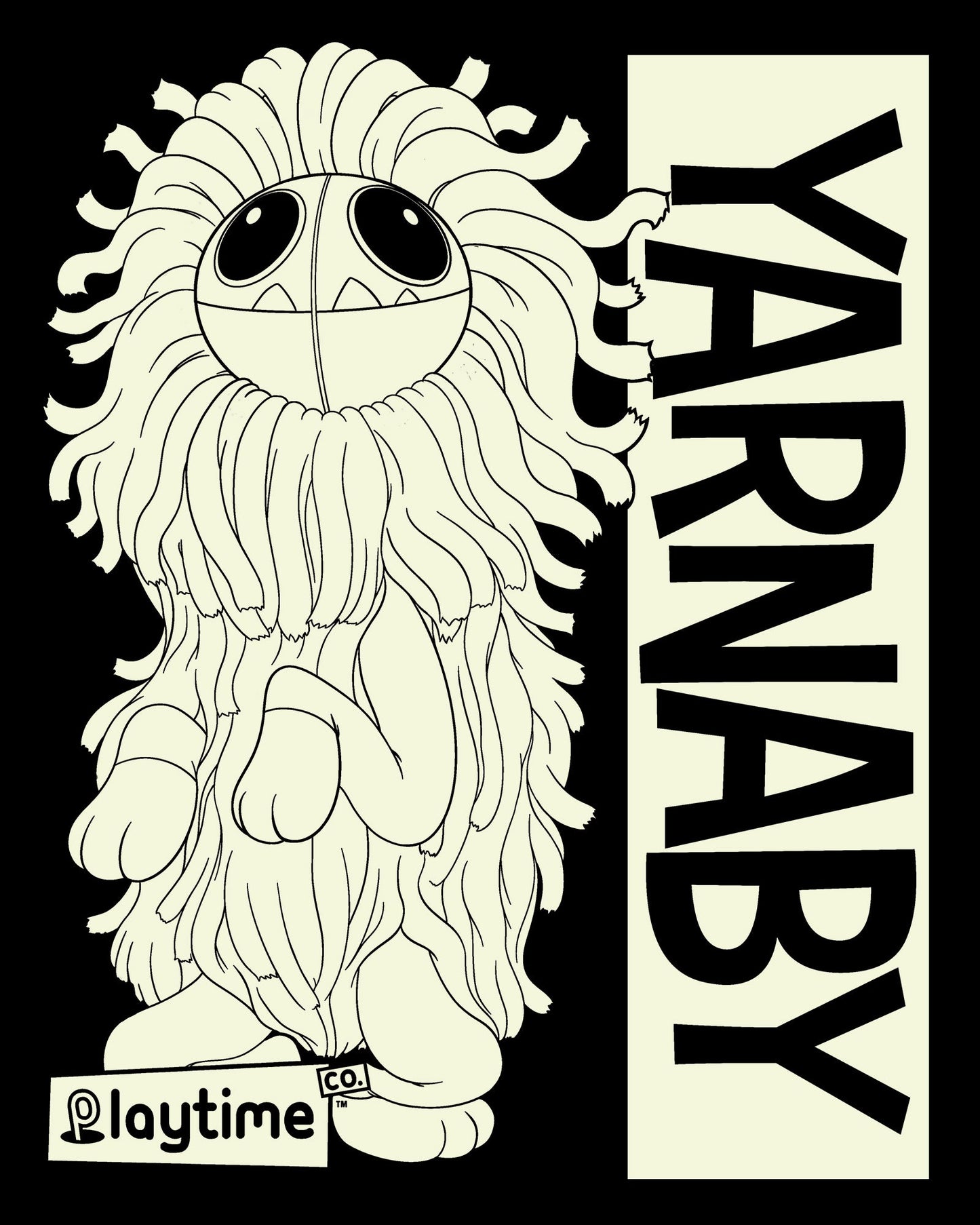 Yarnaby Sitting Black Tee