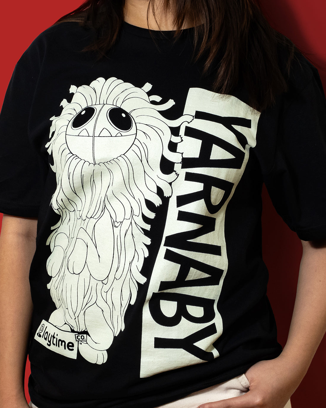 Yarnaby Sitting Black Tee