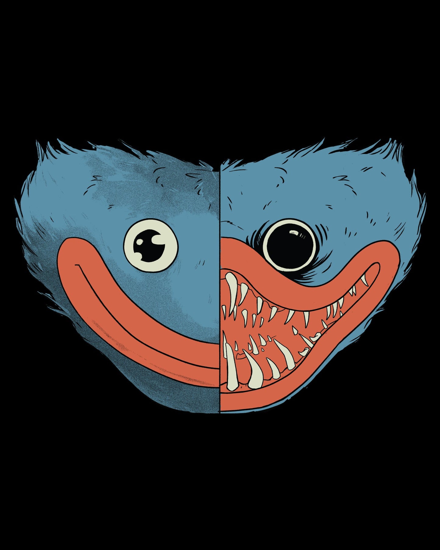 Good and Evil Huggy Wuggy Tee